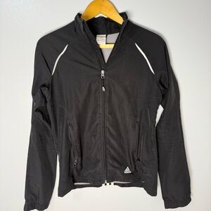 Adidas Black Windbreaker Jacket | S